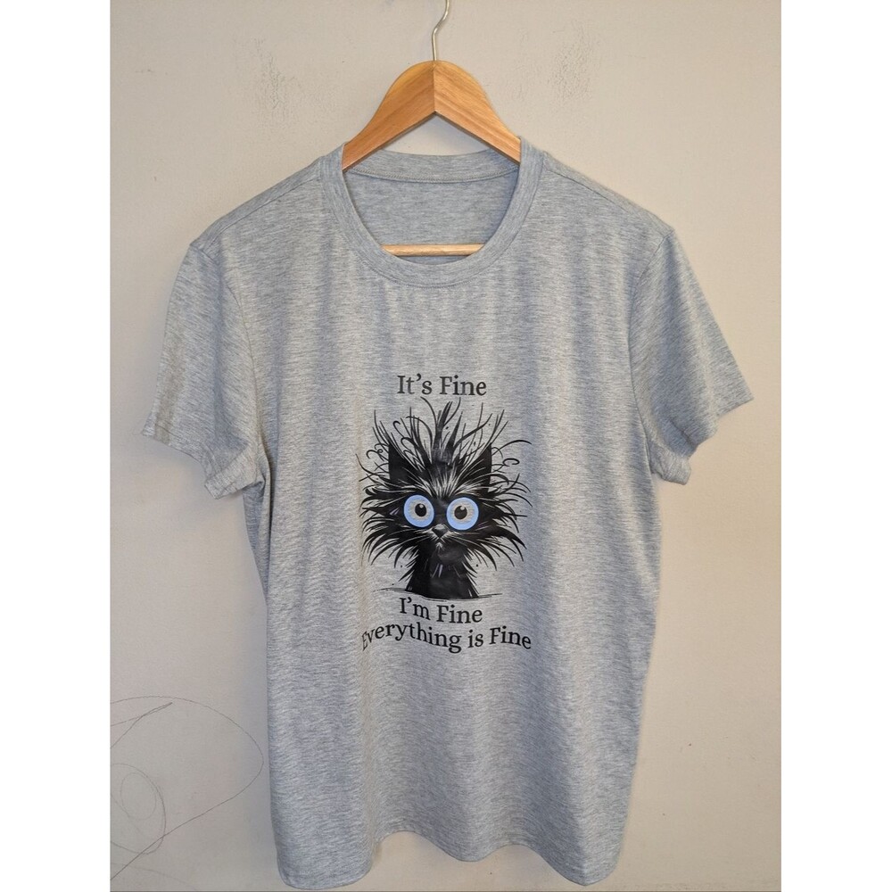 Girls Cat Graphic Tee Shirt Size XL